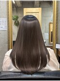 ナチュラルカラー/透明感カラー/艶メテオカラー/顔周りレイヤー