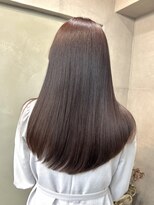 ファビ 渋谷(Fab) くびれヘア/暗めカラー/アプリコットオレンジ/縮毛矯正