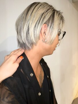 ランド(LAND) グラデーションカラー メンズショートボブ