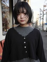 チャプター 問屋町(chapter) パツっと切りっぱなしボブ顔まわりレイヤー