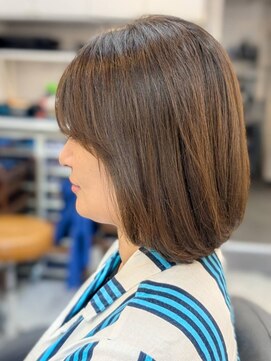 ヘアデザイニング ズーム 飯田橋店(hairdesigning Zoom) ミディアムボブ