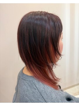 ミュミュ(mu-mu) 3/12レッドピンクカラーイメチェン