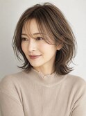 大人ショート　白髪ぼかし　脱白髪染め　ハイライト40代50代60代