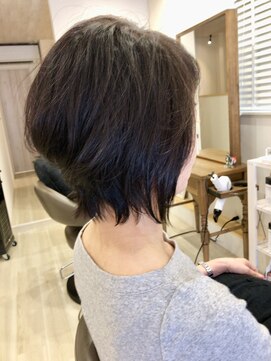 ラウズ(rouse) カット+ジアミン軽減カラー+ミルボングローバルトリートメント