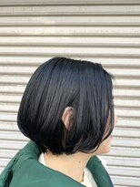 ランプ ヘアー(lamp hair)&nbsp;ショートボブ×ブルーブラック/lamp 清水