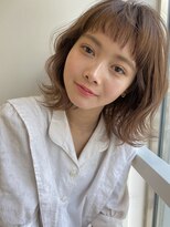 アピッシュ アオヤマ(apish AOYAMA) オン眉バングのクリープパーマ
