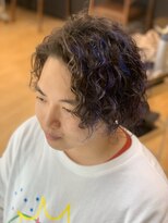 ヘアサロン ルネ 経堂店(Rene) メンズウェーブ☆ブルーメッシュ