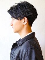 アップバングモテる流行イケメン黒髪モテ髪ツーブロックビジネス