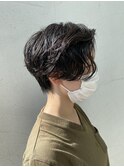 ハンサムショート×パーマ