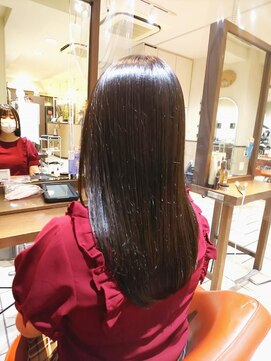 ネオリーブチノ 登戸店(Neolive cino) 髪質改善酸熱&超音波ハホニコTR 潤艶ロング