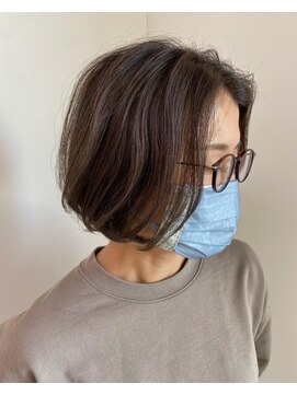 フェイス 大船(FACE) 脱白髪染め/シルバーグレージュ/ボブ/西原晃