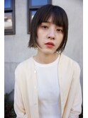 [riganuts 王子店]ポイントカラー×抜け感ボブ