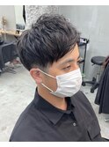爽やか系アップバングショート