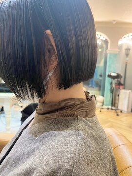 ロンド 銀座(Lond) 【春日美月】乾かすだけで艶◎縮毛矯正×切りっぱなしボブ