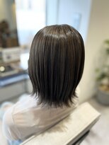 カルゥグラッシー(KALOU glassi)&nbsp;オリーブグレージュ×切りっぱなしボブ【瀬口】