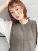 似合わせカットミディアムイメチェンカラーハッシュカットボブ4