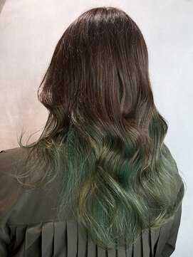 リコラックスビー(LICO LUXBE) レイヤーカット_インナーグリーン