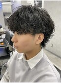 メンズ波巻きパーマ