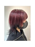 ウルフカット＆テールカラー