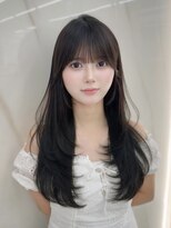 コア 銀座(COA) 小顔レイヤー 前髪顔周り 髪質改善縮毛