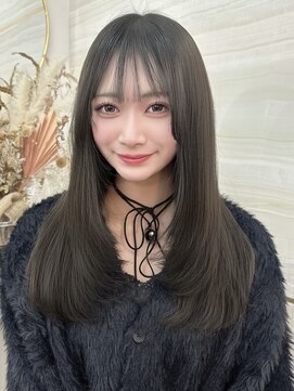 エルバイラビス 大宮(elu by lovis) 《高瀬寛菜》レイヤーカット/ダークグレージュ/韓国/大宮/埼玉