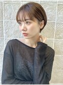 大人耳掛けショート　丸みショート　マッシュ　20代30代