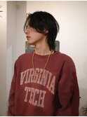 【ミディアムヘア/阿部達哉】メンズレイヤー/メンズロング