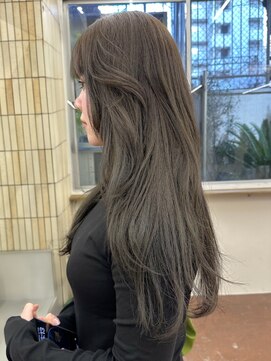 パークレーン アイス イヴェン(park lane ICI yeven) ブリーチなしダブルカラーオリーブベージュ赤み消し春カラー