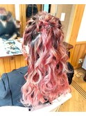 ハーフアップ　推しイベント用