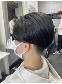 刈り上げマッシュ 緑メッシュ 髪質改善 奈良 桜井