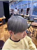 フェザーパーマグレーフェザーショートサーフカール波打ちパーマ