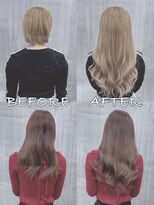 リップ 大阪本店(LIP)&nbsp;【レミー100%最高級人毛/ロング】シールエクステ60枚+ブリーチ