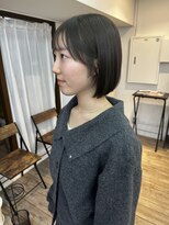 リベルノ(liberuno) ミニボブ/タッセルボブ/グレージュカラー/髪質改善/新潟万代