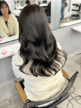 アイヴィ 表参道(IVY) ダークトーングレージュカラーブリーチ無しダブルカラー