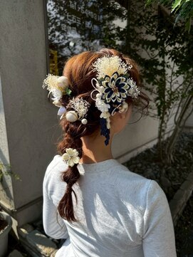 アウィッシュ(a wish) 編み下ろし 成人式 ヘアセット