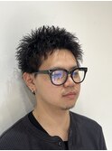 刈り上げセンターパート/波巻きツイストスパイラル/大宮