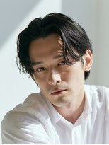 ビフィーノ リルネ フォー メン(Bifino Rilune for men)&nbsp;MEN’S/リバースセンターパート/ニュアンスパーマ/川西池田