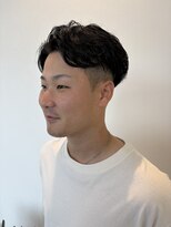 シアン(cyan)&nbsp;【志免・粕屋】メンズパーマ／アップバングスタイル