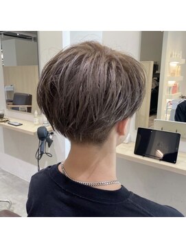 クレイン バイ パプスドコワフュール 宝塚中山寺(Crane by Pap'sde coiffeur) メンズマッシュ透け感カラー