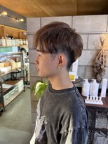 ファスナー(fustener)&nbsp;ミルクティーベージュ×ブラックエンドカラー