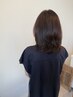 【大人女性の艶カラー】カット＋オーガニックカラー＋5minプチスパ　14300円