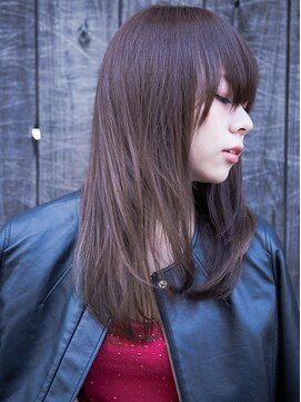 アクロスヘアーデザイン 武蔵小杉店(across hair design) うる艶　ダークニュアンスストレートスタイル