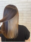 20代30代/大人かわいい/インナーカラー/ミルクティーベージュ