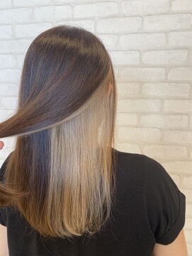 ビスイル 秋葉原店(Vis ill) 20代30代/大人かわいい/インナーカラー/ミルクティーベージュ