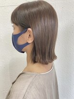 コード 四条河原町駅店(CHORD)&nbsp;京都　河原町　グレージュカラー　切りっぱなしボブ　髪質改善