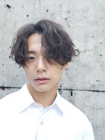 フィフス 原宿(fifth) センターパート/波巻きスパイラルパーマ/波打ちパーマ/刈り上げ