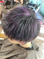 ラッシュヘアー(Rush hair) 紫ハイライト