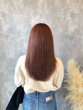 ヘアアンドメイク ムーア(Muuua) ダブルカラーで作るピンクベージュ