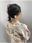 ★ヘアアレンジ&浴衣の着付け＃アレンジ＃着付け＃浴衣