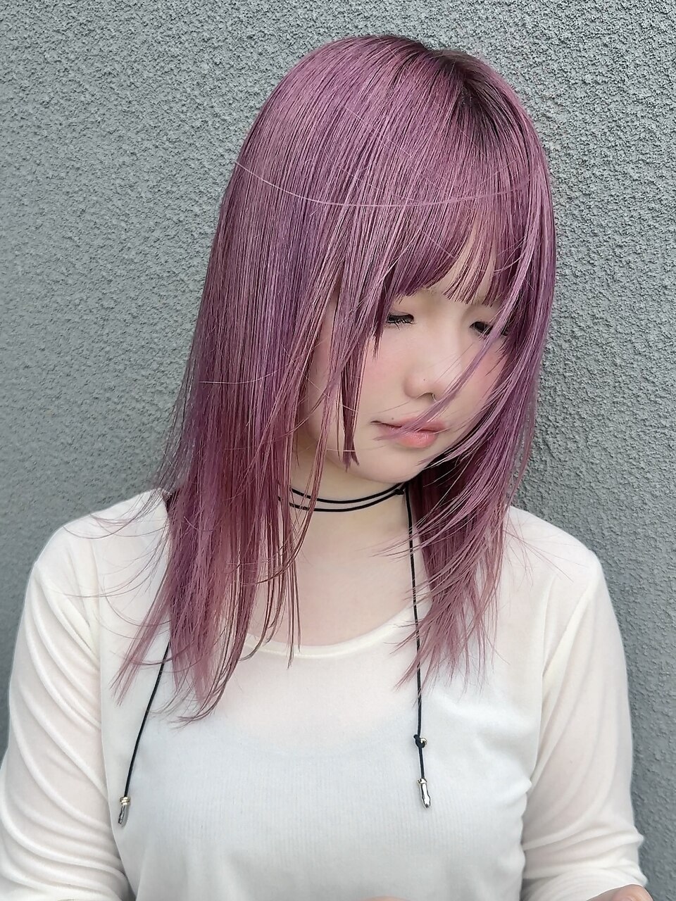2025年夏】ピンクパープルの髪型・ヘアアレンジ｜人気順